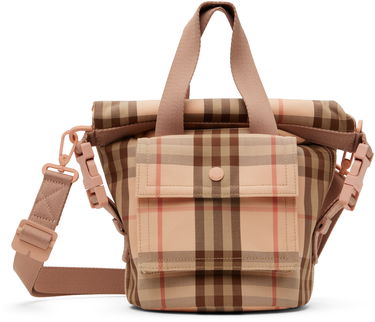 Taška cez rameno Burberry Burberry Kids Check Tote Bag Béžová | 8100227, 0