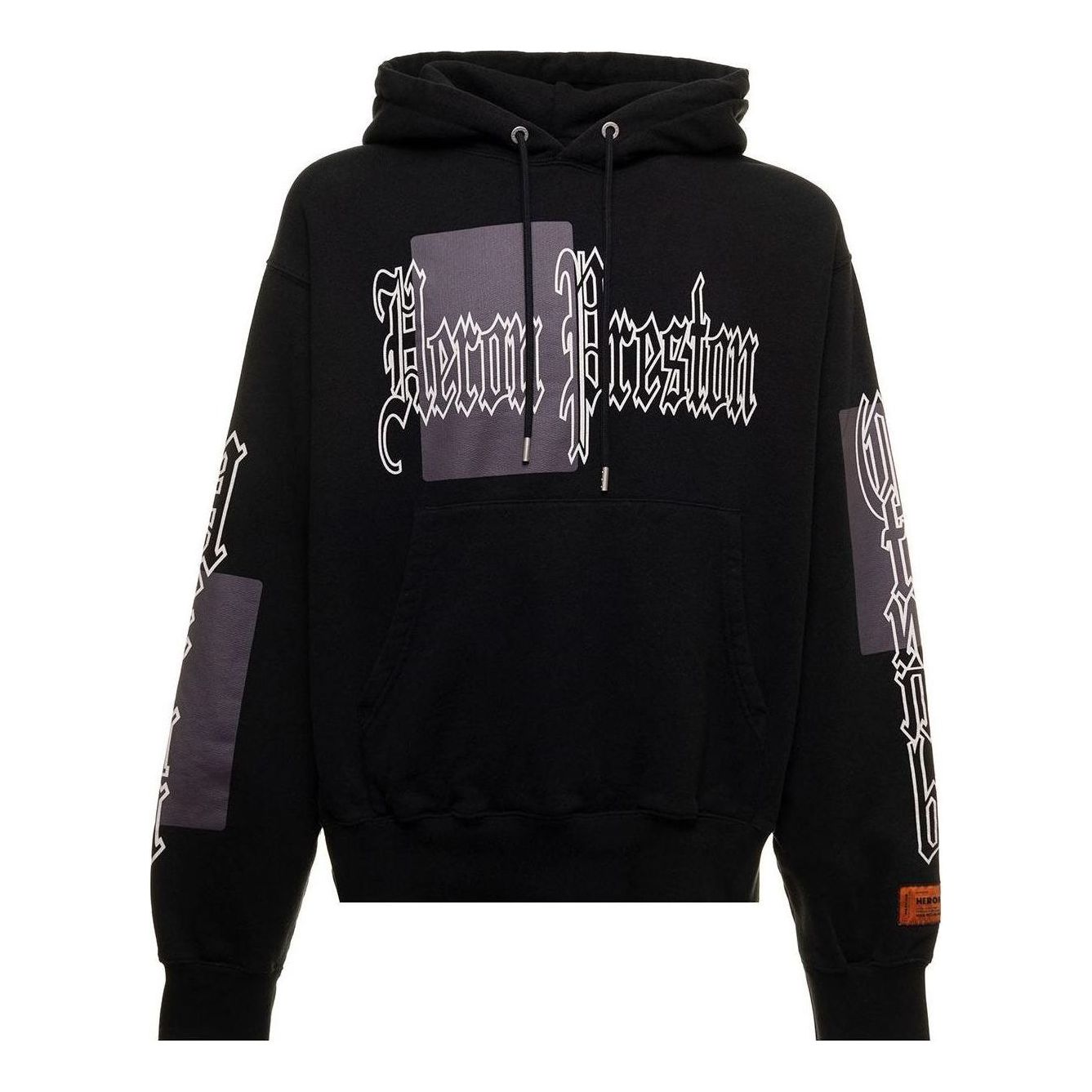 Mikina HERON PRESTON Heron Preston Logo-Print Cotton Hoodie Čierna | HMBB024F22JER0021009, 0