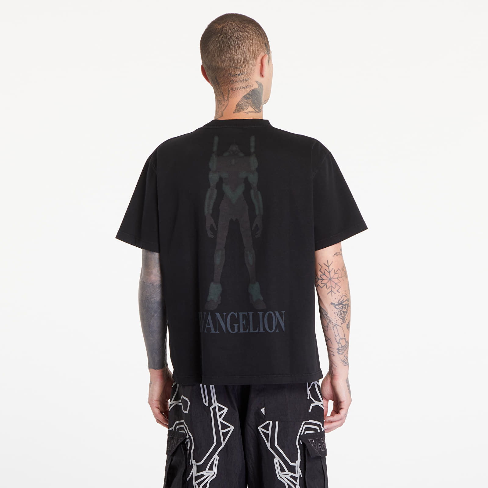 Angel Attack Heavyweight Short Sleeve Tee Faded Black