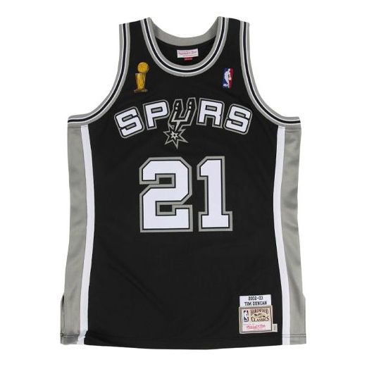 Dres Mitchell & Ness Mitchell & Ness Spurs 2002-03 Tim Duncan Jersey Čierna | AJY4CP19171-SASBLCK02TDU