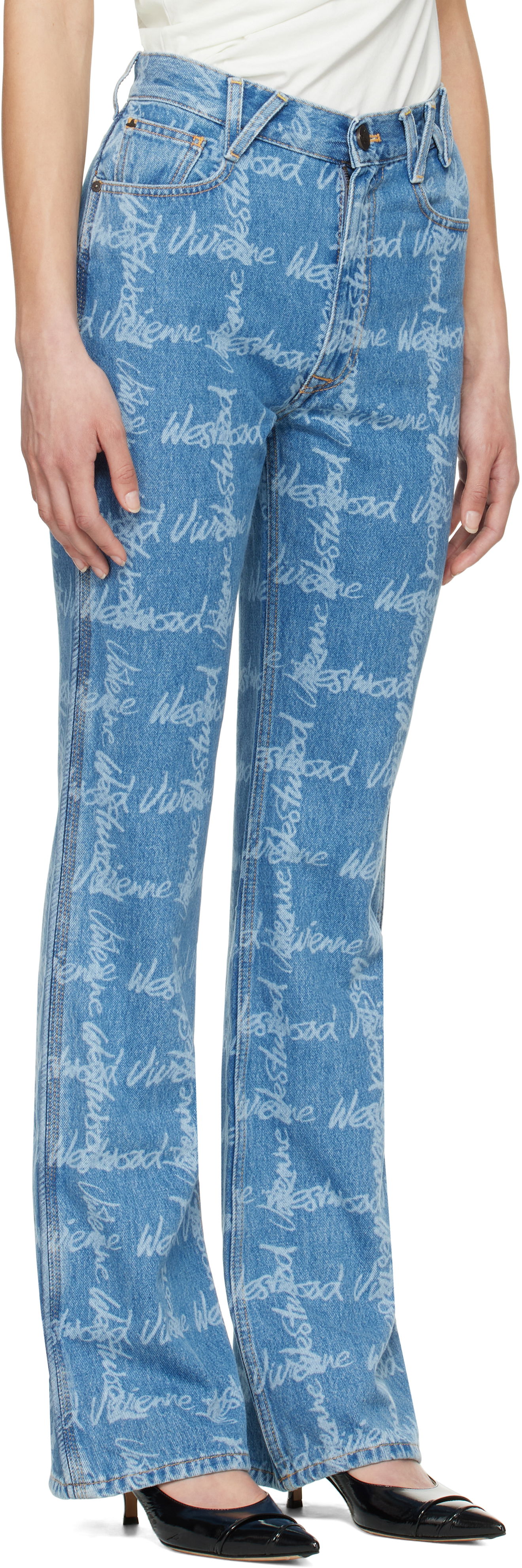 Džínsy Vivienne Westwood Vivienne Westwood Ray 5 Pocket Jeans Modrá | 1902002B-W014I-, 1