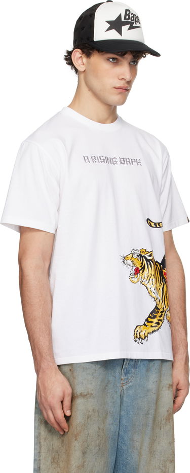 Tričko BAPE A Bathing Ape Tiger Graphic T-Shirt Biela | 001TEK701008L, 1