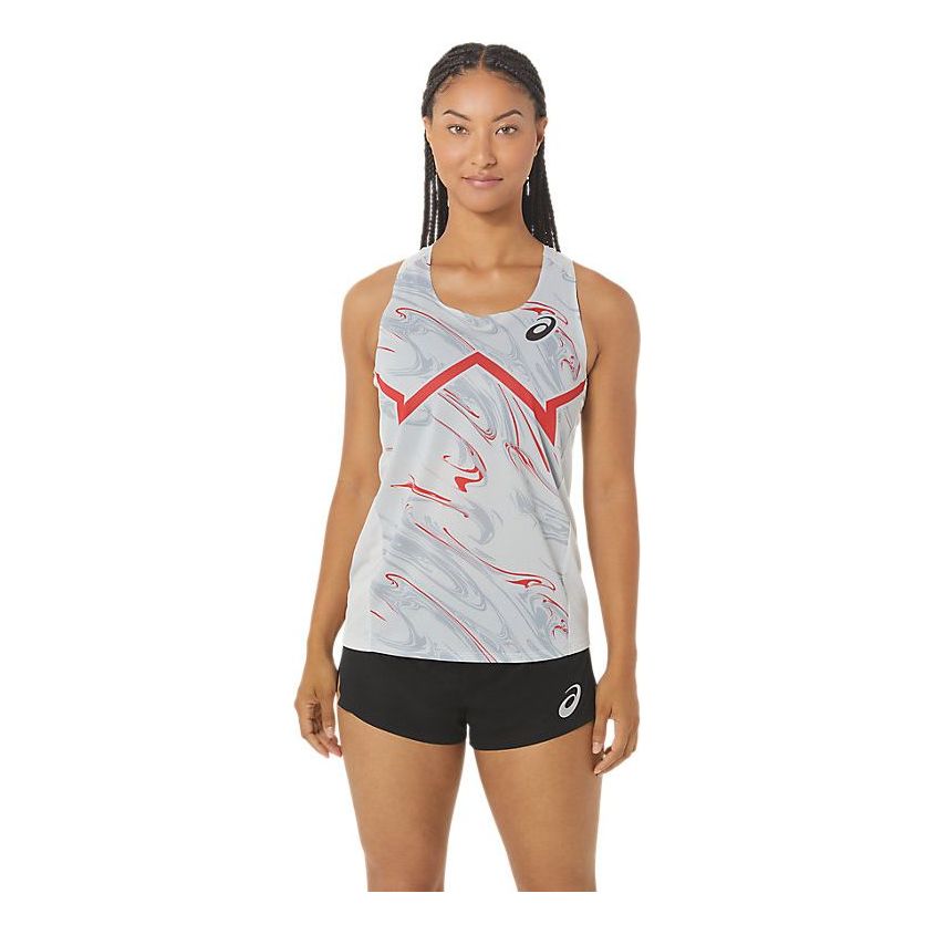 Tielko Asics CJ-Line Light Print Running Singlet Biela | 2092A386-022, 0