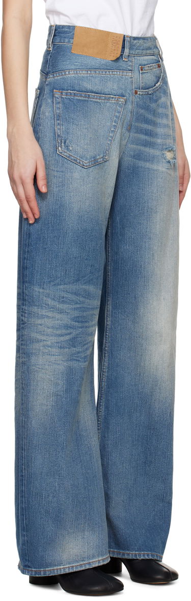 Džínsy Maison Margiela MM6 Maison Margiela Twist Wide Leg Jeans Modrá | S52LA0243 M30016, 1