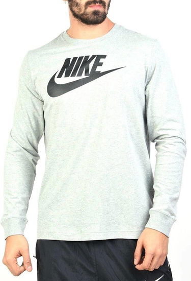 Tričko Nike Nike Sportswear Icon Futura Long Sleeve T-Shirt Šedá | ci6291-063, 0