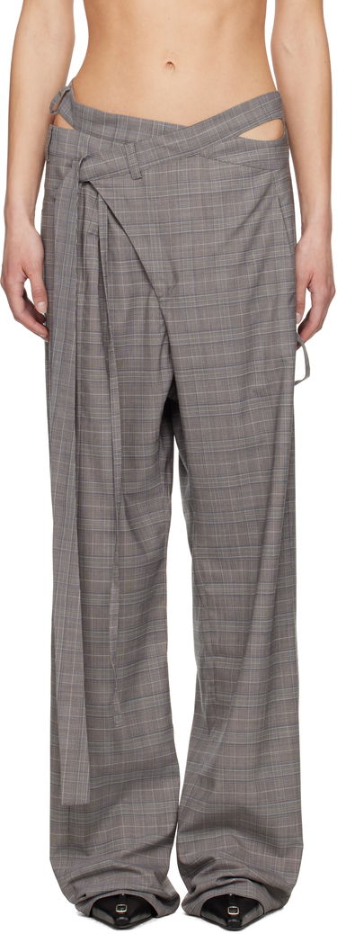 Nohavice Ottolinger Ottolinger Signature Wrap Suit Trousers Šedá | 123-201523-02, 0
