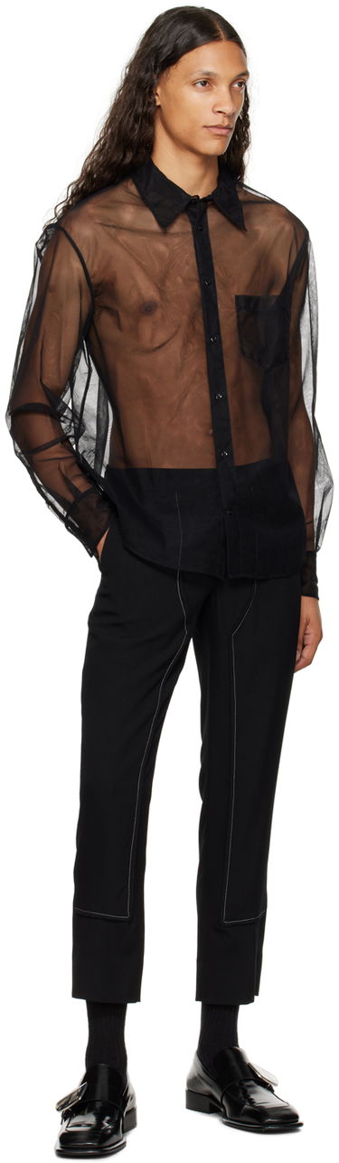 Košeľa Simone Rocha Simone Rocha Sheer Shirt Čierna | 5289 0069, 3