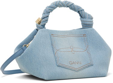 Kabelka GANNI GANNI Small Bou Denim Shoulder Bag Modrá | A6497, 2