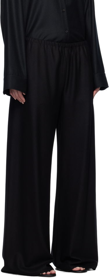 Nohavice The Row The Row Gala Wide-Leg Trousers Čierna | 1766-W3301, 1