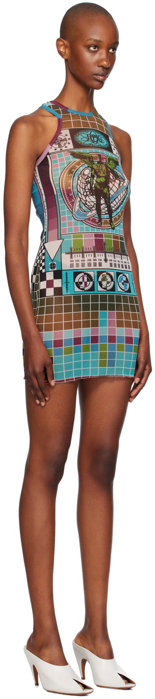 Šaty Jean Paul Gaultier Jean Paul Gaultier Printed Mesh Mini Dress Rôznofarebný | 24/31-F-RO265-T569-5090, 1