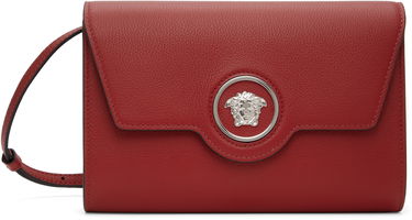 Taška cez rameno Versace Mini Calf Leather Shoulder Bag Vínová | 1000814_1A10526_1RB3P, 0