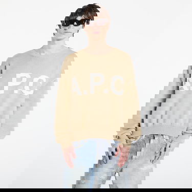 Sveter A.P.C. Logo Jumper XXL Béžová | WOASL-M23009 AAE, 0