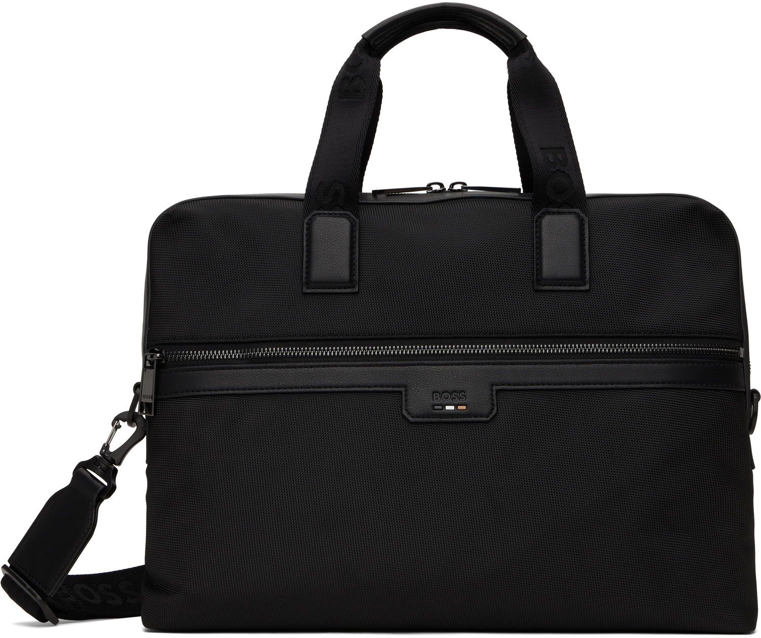 Kufor BOSS Recycled Nylon Briefcase Čierna | 50536181, 0