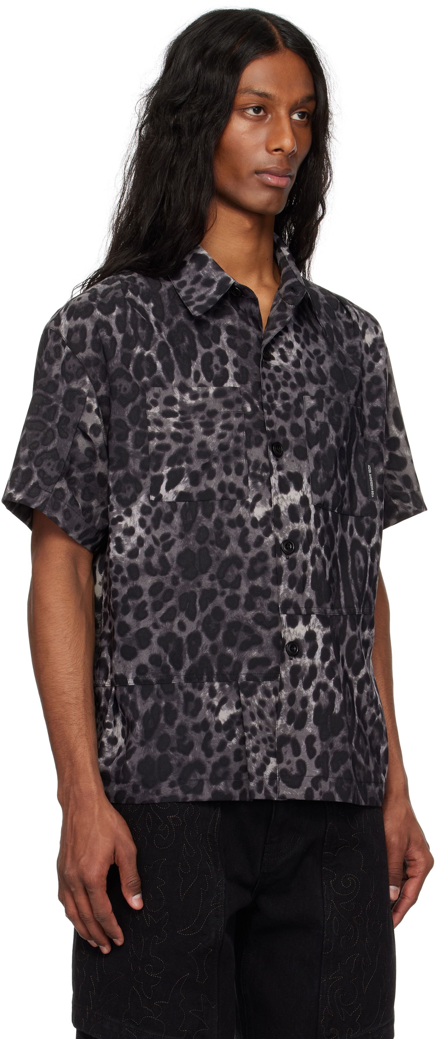 Košeľa Andersson Bell Andersson Bell Leopard Print Shirt Čierna | atb1277m, 1