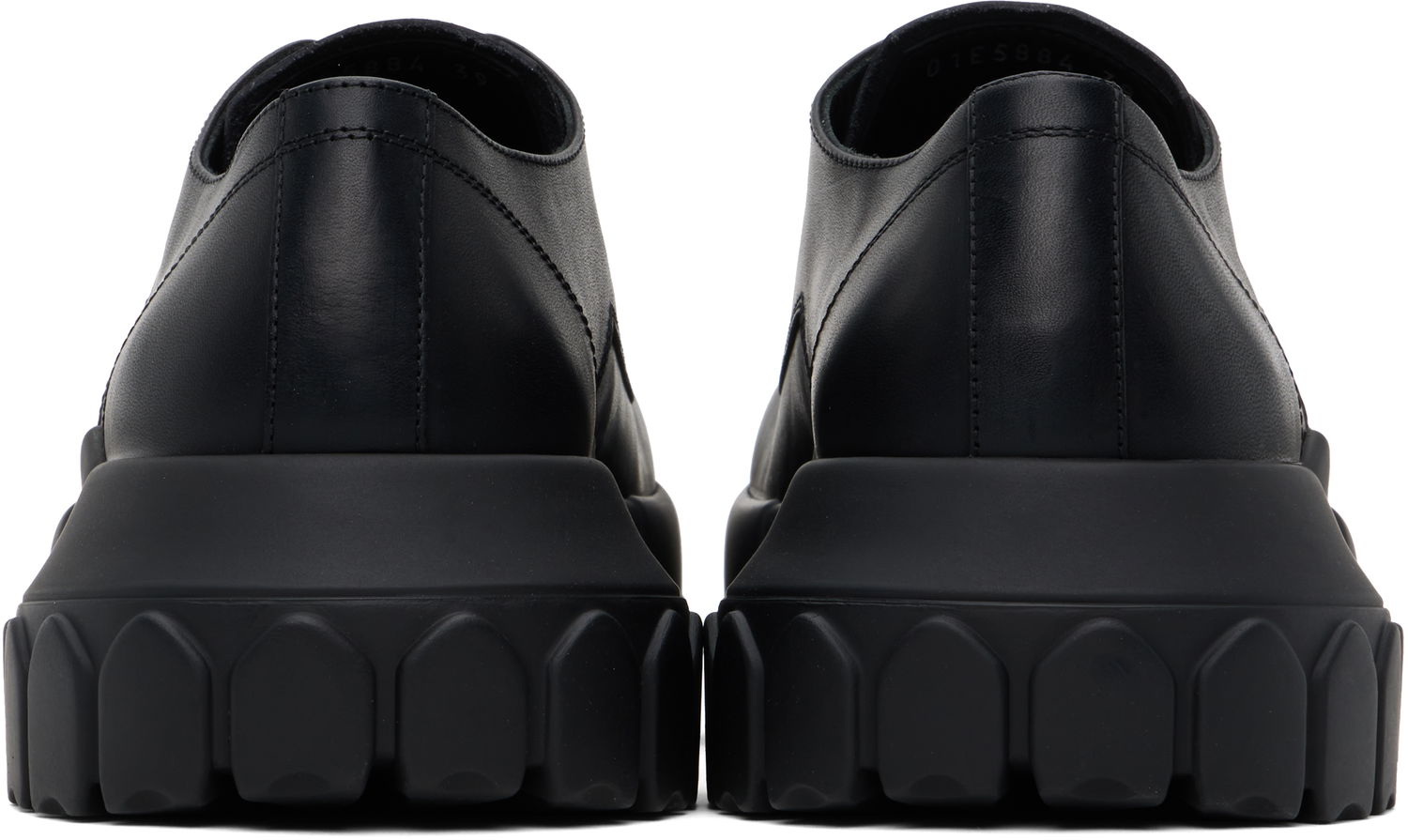 Tenisky a topánky Rick Owens Rick Owens Hollywood Bozo Tractor Derbys Čierna | RU01E5884 LGE, 1
