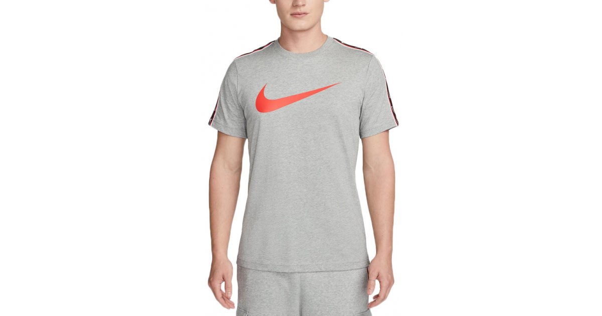 Tričko Nike Tee Sportswear Repeat Šedá | dx2032-064, 1