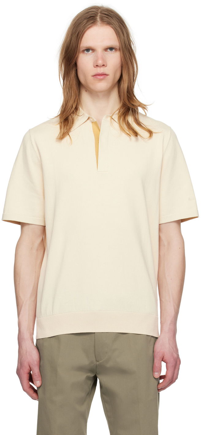 Polo tričko Paul Smith Paul Smith Embroidered Knit Polo Béžová | M1R-627Y-M02308-02, 0
