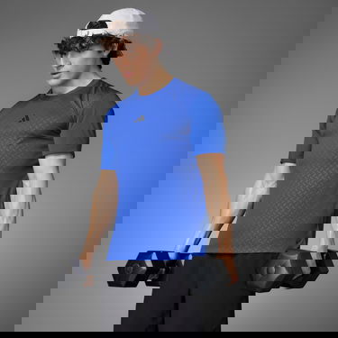 Tričko adidas Performance Power Workout Modrá | IX9093, 3