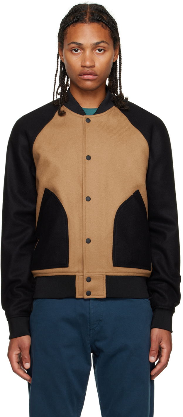 Bomber bunda Paul Smith PS Paul Smith Varsity Bomber Jacket Hnedá | M2R-192XM-L21059-64, 0