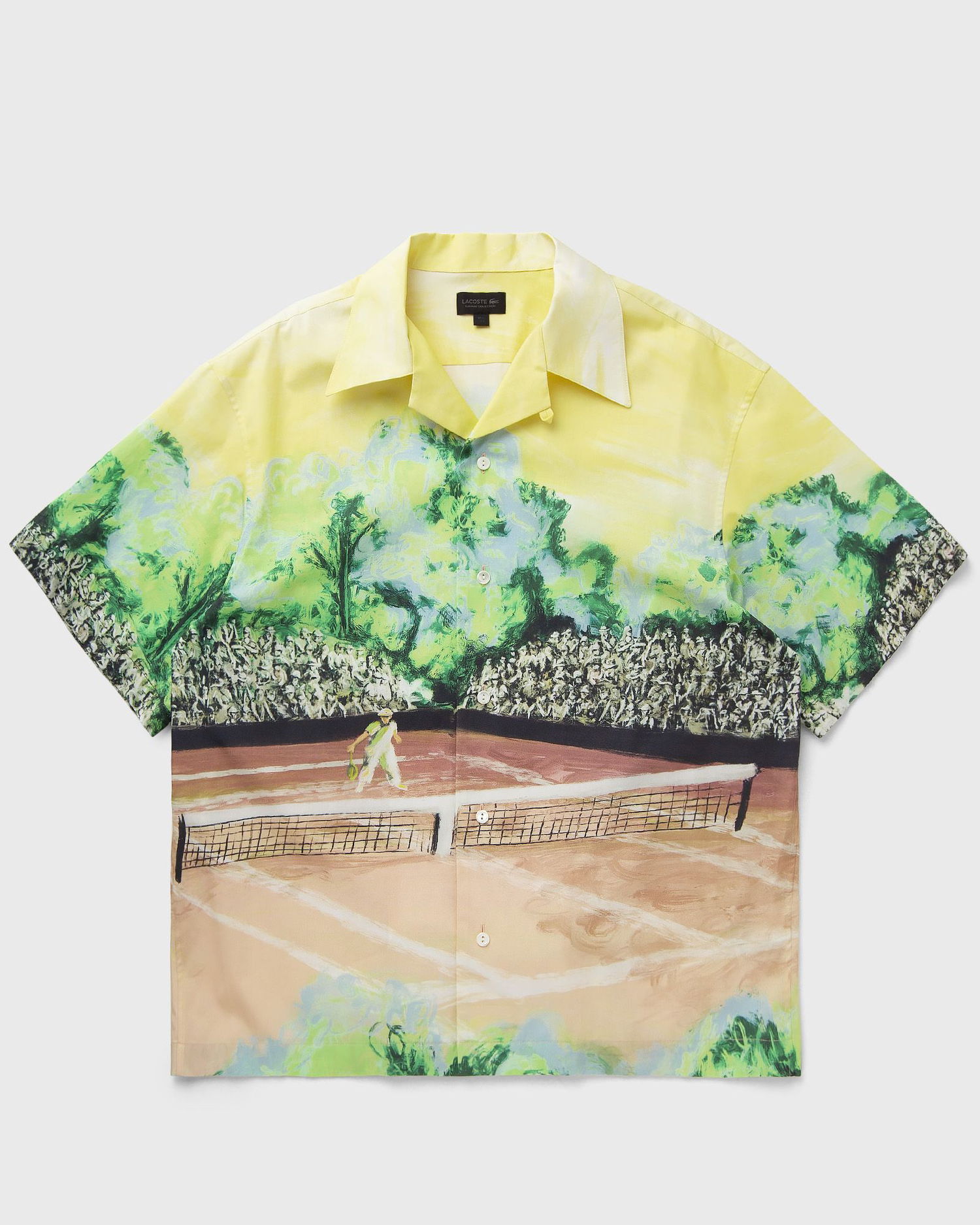 Košeľa Lacoste Tennis Court Print Relaxed Fit Shirt Žltá | CH7469-WH3, 1