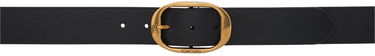 Opasok Tom Ford TOM FORD Grain Leather Belt with Oval Buckle Čierna | TB279-LCL338X, 0