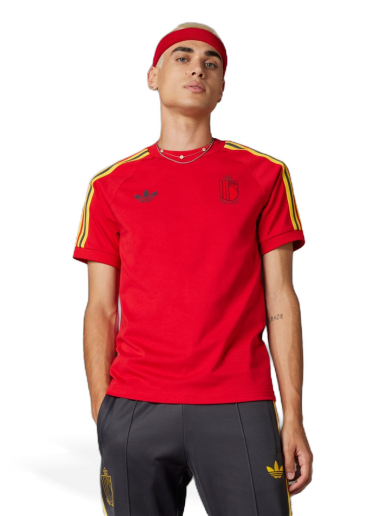 Tričko adidas Performance Belgium Adicolor 3-Stripes T-Shirt Červená | IT7802