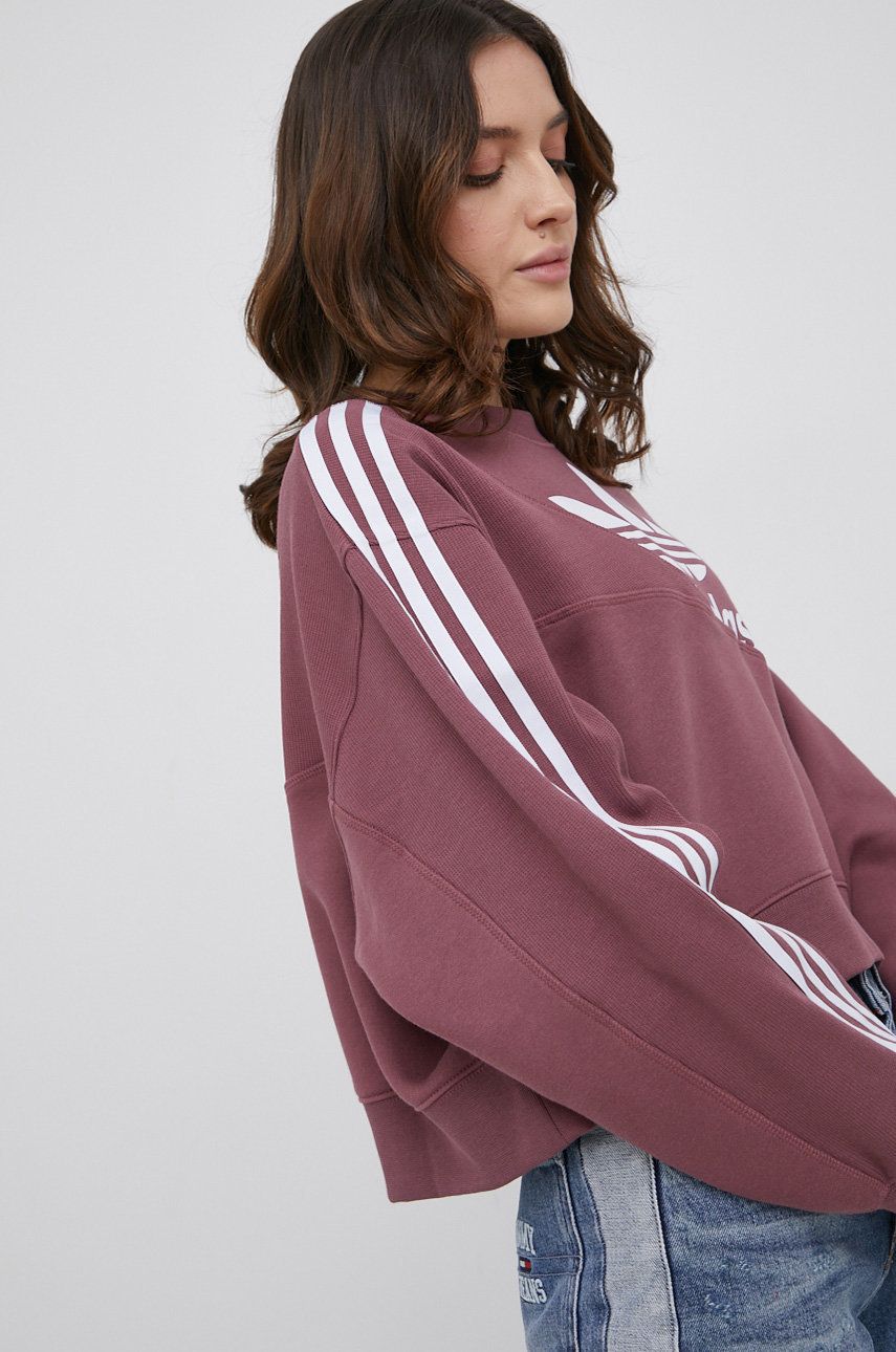 Mikina adidas Originals Sweatshirt Adicolor Fialová | HC4620, 1