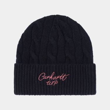 Kulicha Carhartt WIP Carhartt WIP Cable Knit Beanie Navy | I035464_1, 0