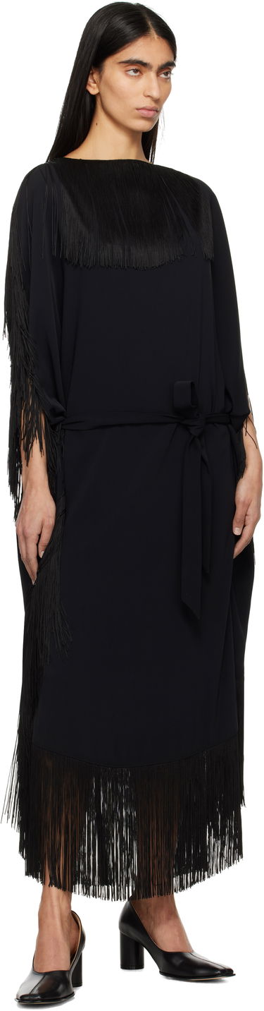 Šaty Maison Margiela MM6 Maison Margiela Fluid Fringe Midi Dress Čierna | S52DD0061 S37977, 3