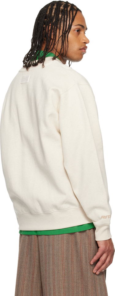 Sveter AAPE by A Bathing Ape 'AAPENOW' Heart Moonface Cardigan Béžová | AAPSWMC353XAPBG2, 2