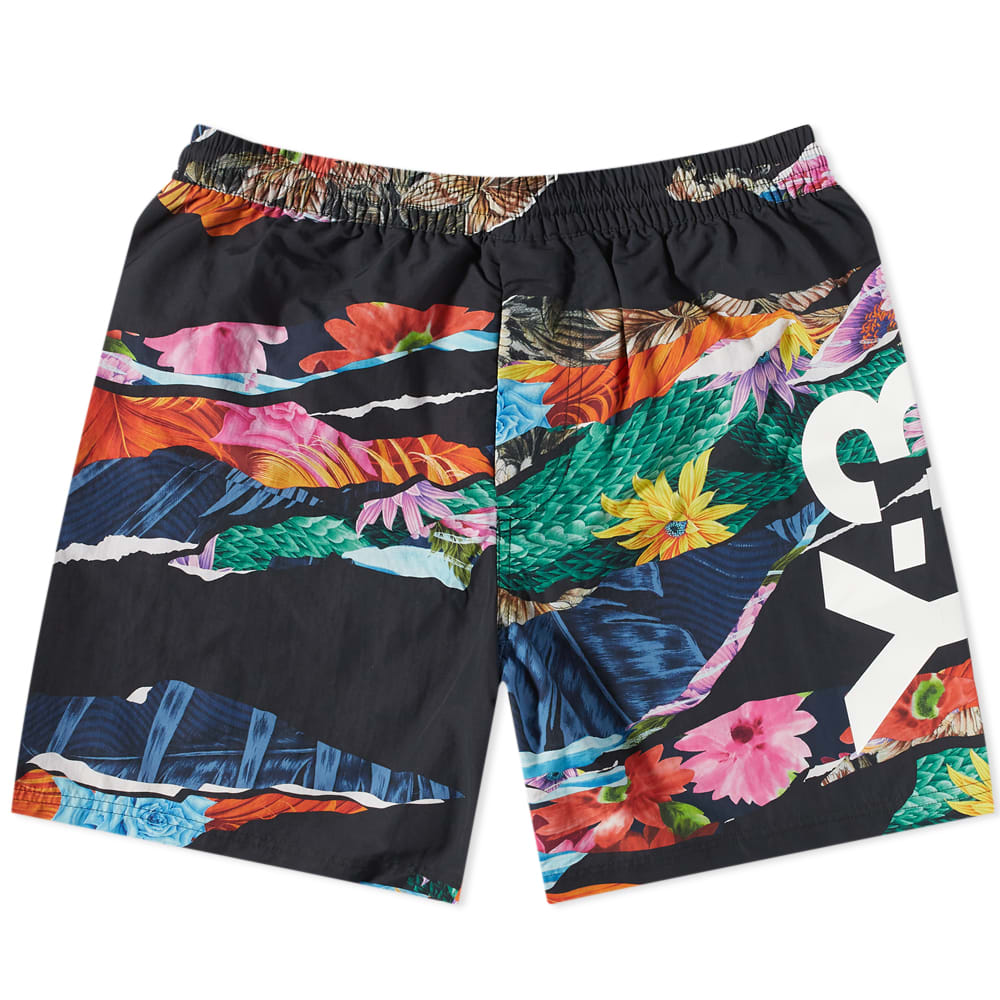 Plavky Y-3 Floral Print Swim Short Rôznofarebný | HG6107, 0