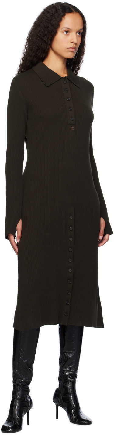 Sveter Courrèges Courrèges Midi Polo Dress Zelené | 324MRO468FI0049, 3