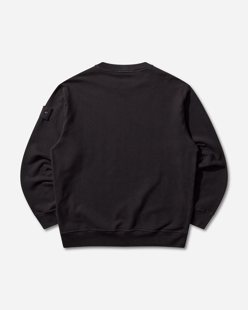 Mikina Stone Island Ghost Stretch Cotton Fleece Crewneck Sweatshirt Čierna | K2S15-6100069-S0F28 V0029