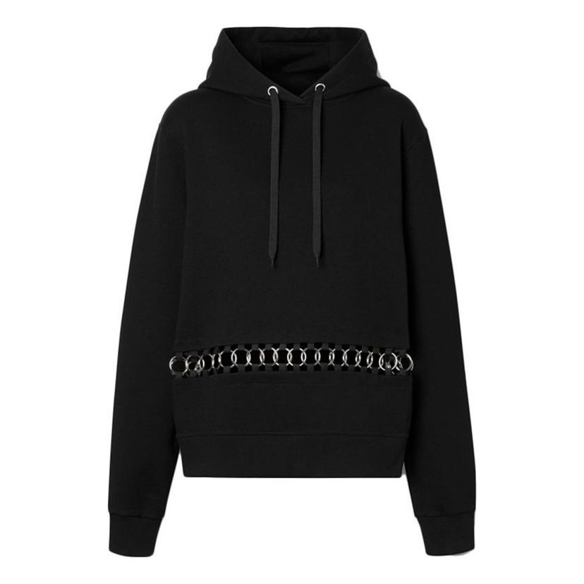 Mikina Burberry Metallic Adornment Hoodie Čierna | 80206261