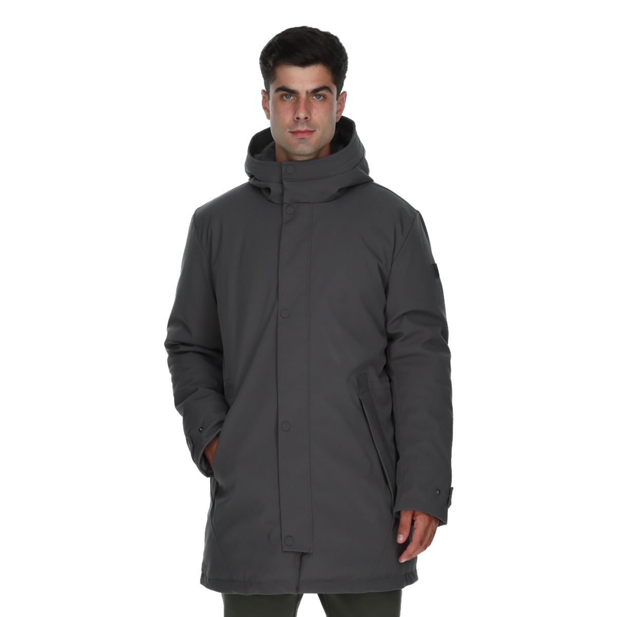 Parka Champion Hooded Parka Simon Šedá | CHA253M504-31, 0