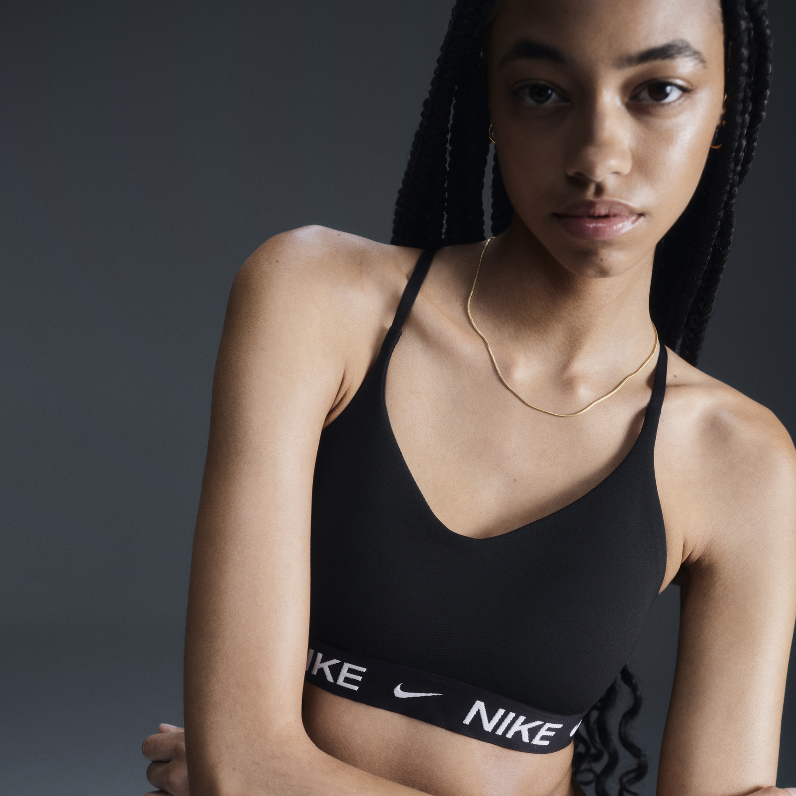 Sports Bra with Logo Band