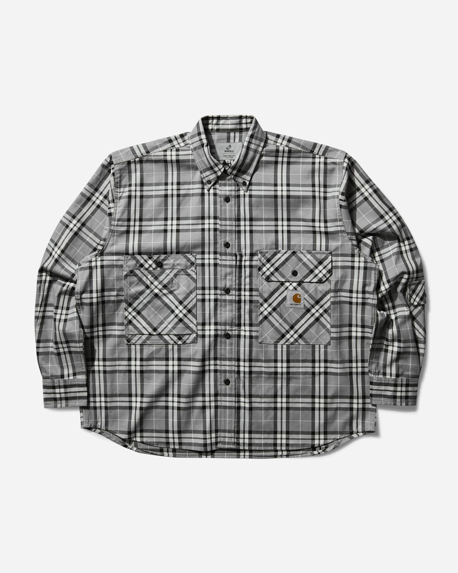 Košeľa Carhartt WIP Black and White Checkered Work Shirt Šedá | A242083 89XX, 1