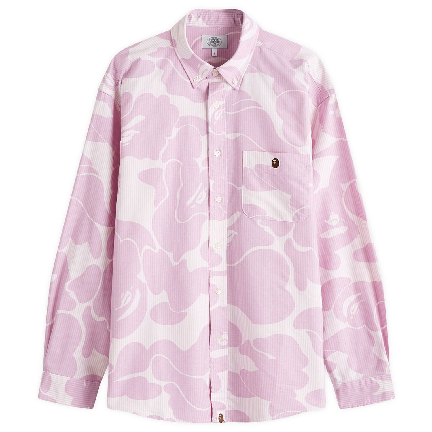Košeľa BAPE Bathing Ape Camo Button Down Shirt Ružová | 001SHK801003M-PNK, 1