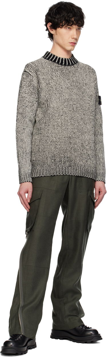 Sveter Stone Island Stone Island Crewneck Cotton Chenille Sweater Šedá | K1S15 5100048 S00Z1, 4