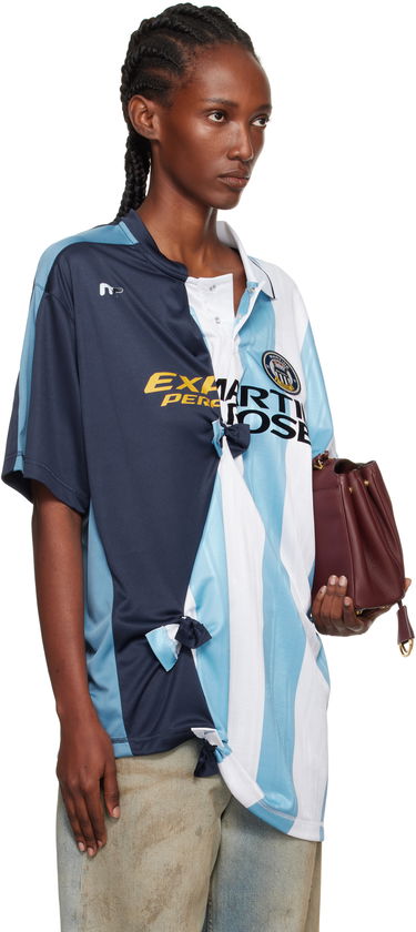 Tričko Martine Rose Martine Rose Collage Football T-Shirt Modrá | 189JT14531, 4