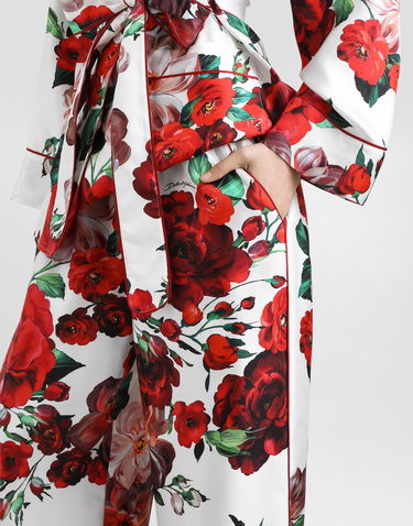 Pyžamo Dolce & Gabbana Dolce & Gabbana Rose Print Satin Pajama Pants Rôznofarebný | FTAMPTIS1ZDHA5PD, 3