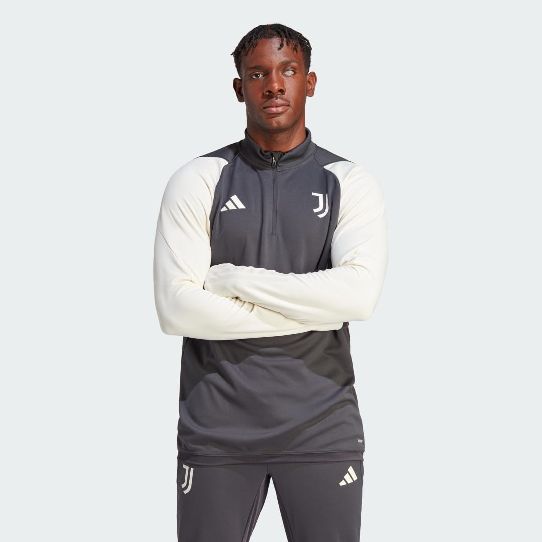 Mikina adidas Performance Juventus Tiro Training Quarter-Zip Top Šedá | HZ5015, 0