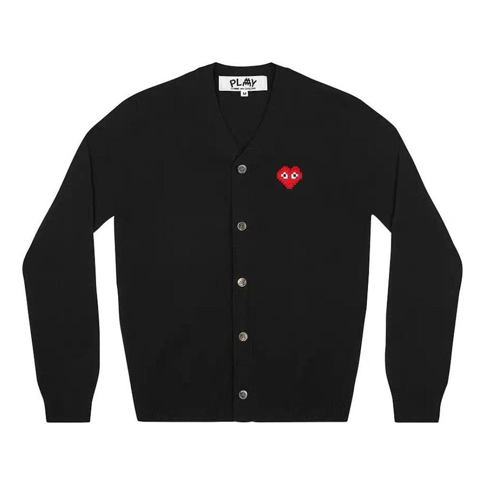 Sveter Comme des Garçons COMME des GARCONS PLAY Women's Cardigan with Invader Emblem Čierna | AZ-N083-051-1, 0