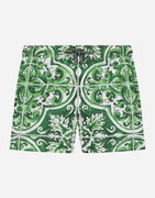 Dolce & Gabbana Majolica Print Swim Trunks