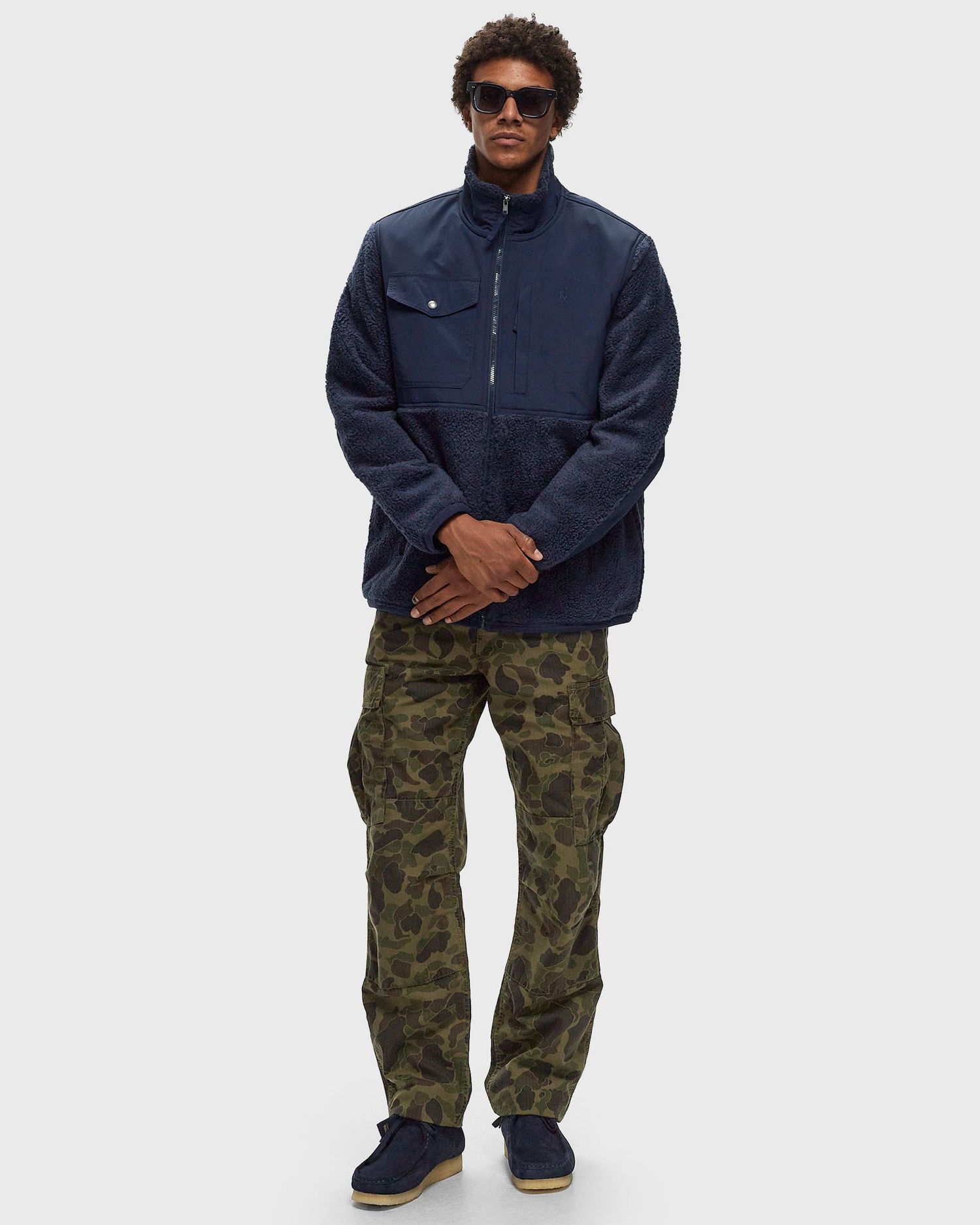 Bunda Polo by Ralph Lauren Half-Zips Fleece Jacket Modrá | 710850412018, 1