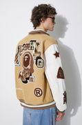 Multi Motif Varsity Bomber Jacket