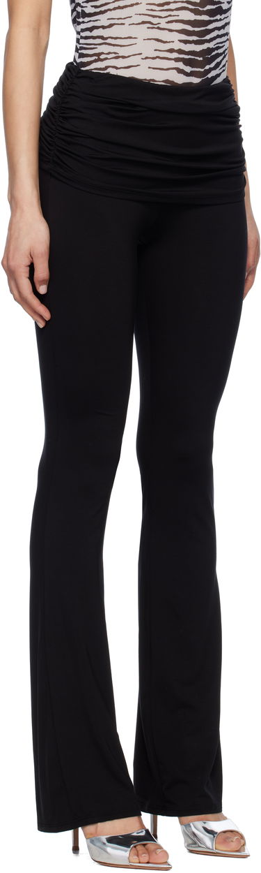 Legíny Miaou Miaou Alana Foldover Flare Trousers Čierna | 1039TJBBLK, 1