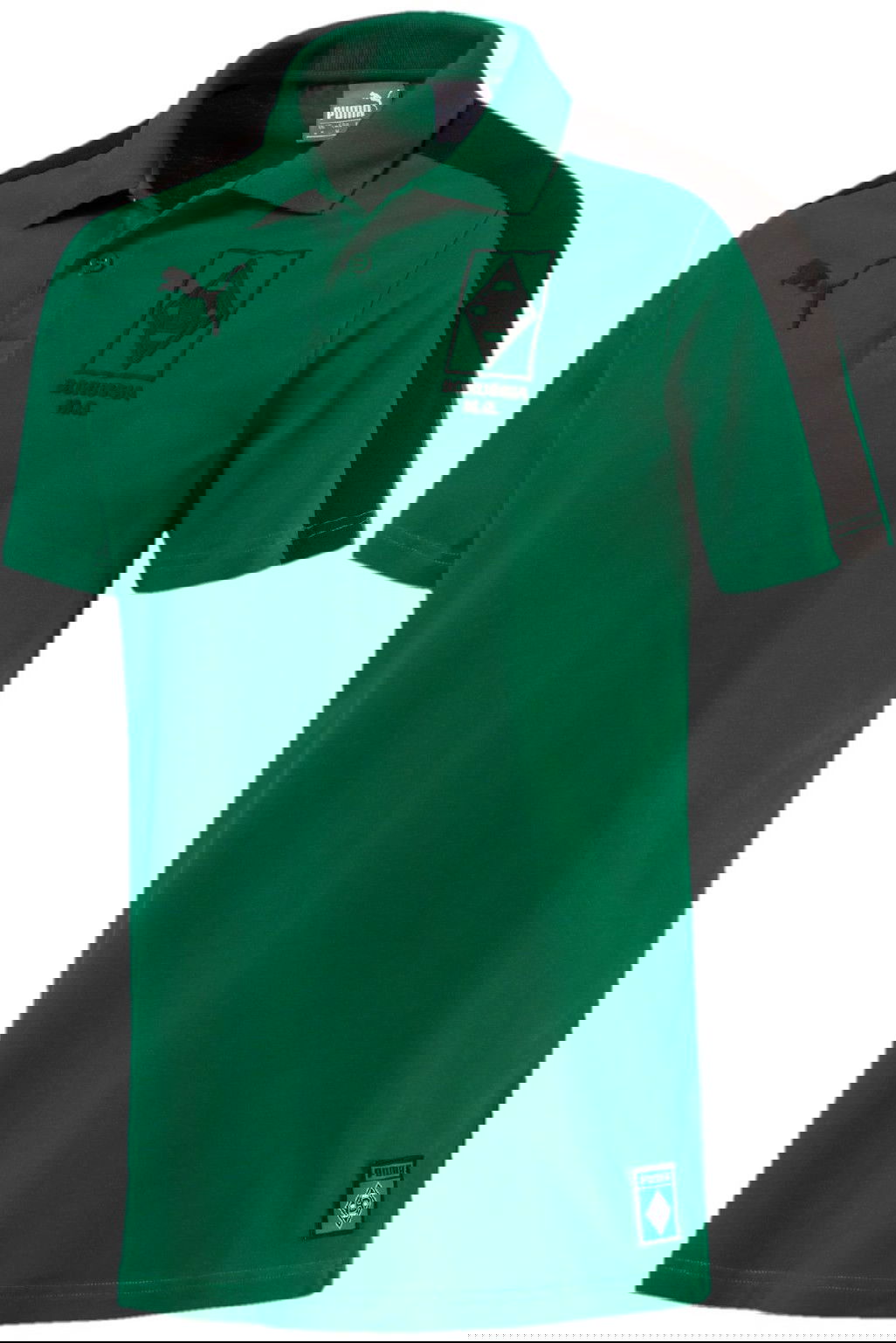 Polo tričko Puma Green Colorblock T7 Polo Shirt Zelené | 754170-002, 0