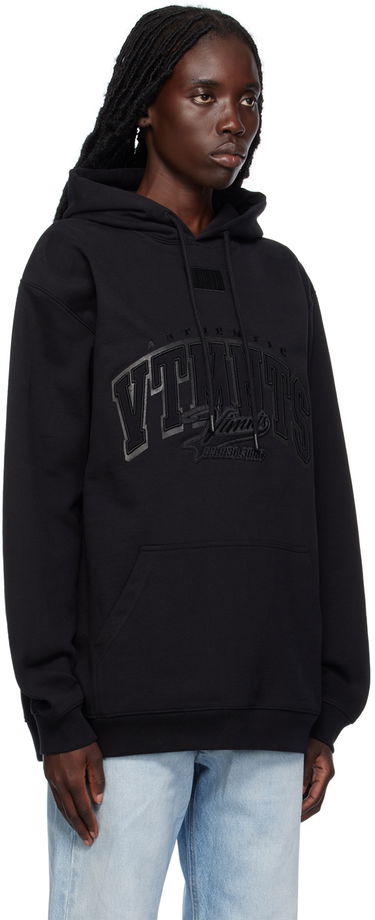 Mikina VETEMENTS College Hoodie Čierna | VL18HD350B, 1