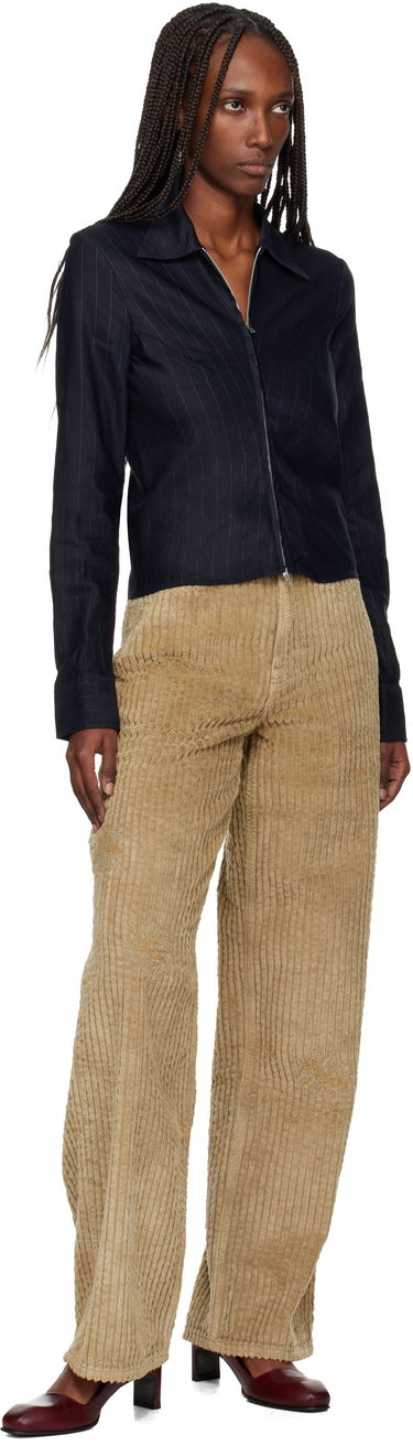 Nohavice OUR LEGACY Full Cut Distressed Corduroy Trousers Béžová | W4255FT, 3